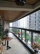 封陽(yáng)臺(tái)L形金百合單折疊無(wú)